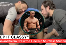 Kenny Florian and Matt Serra on Jiu-Jitsu Gym Standards: “Keep It Classy” — No Shirtless Students Kenny Florian and Matt Serra on Jiu-Jitsu Gym Standards: "Keep It Classy" — No Shirtless Students